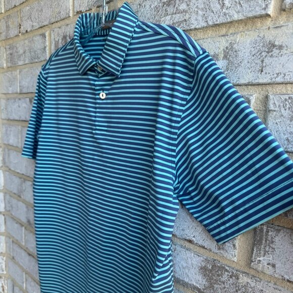 Peter Miller Sumer Comfort Short Sleeve Striped Polo Shirt Boys Size L (11-12) - Picture 4 of 7